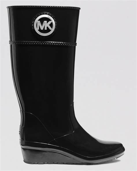 michael kors rain boots size 7|michael kors wedge rain boots.